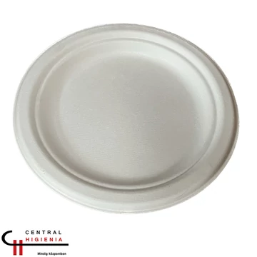 Desszertes tányér cukornád 17,5cm (125db/cs)