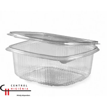 Műanyag egybefedeles doboz ovális 1500ml PP