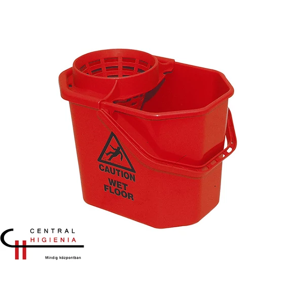 RSM 103/N Vödör 12 l kicsavaróval Piros