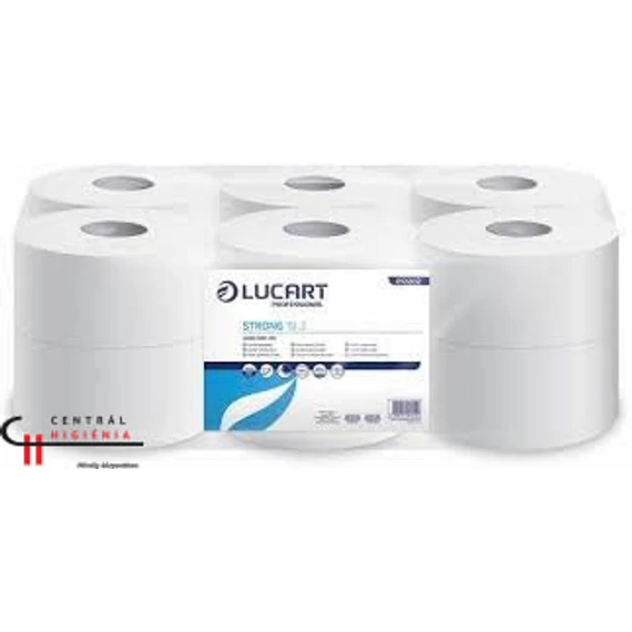 Lucart Strong toalettpapír hófehér 19cm 2rtg 130m