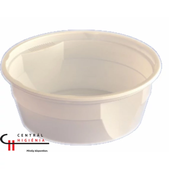 Műanyag gulyás tál fehér alj 500ml PP